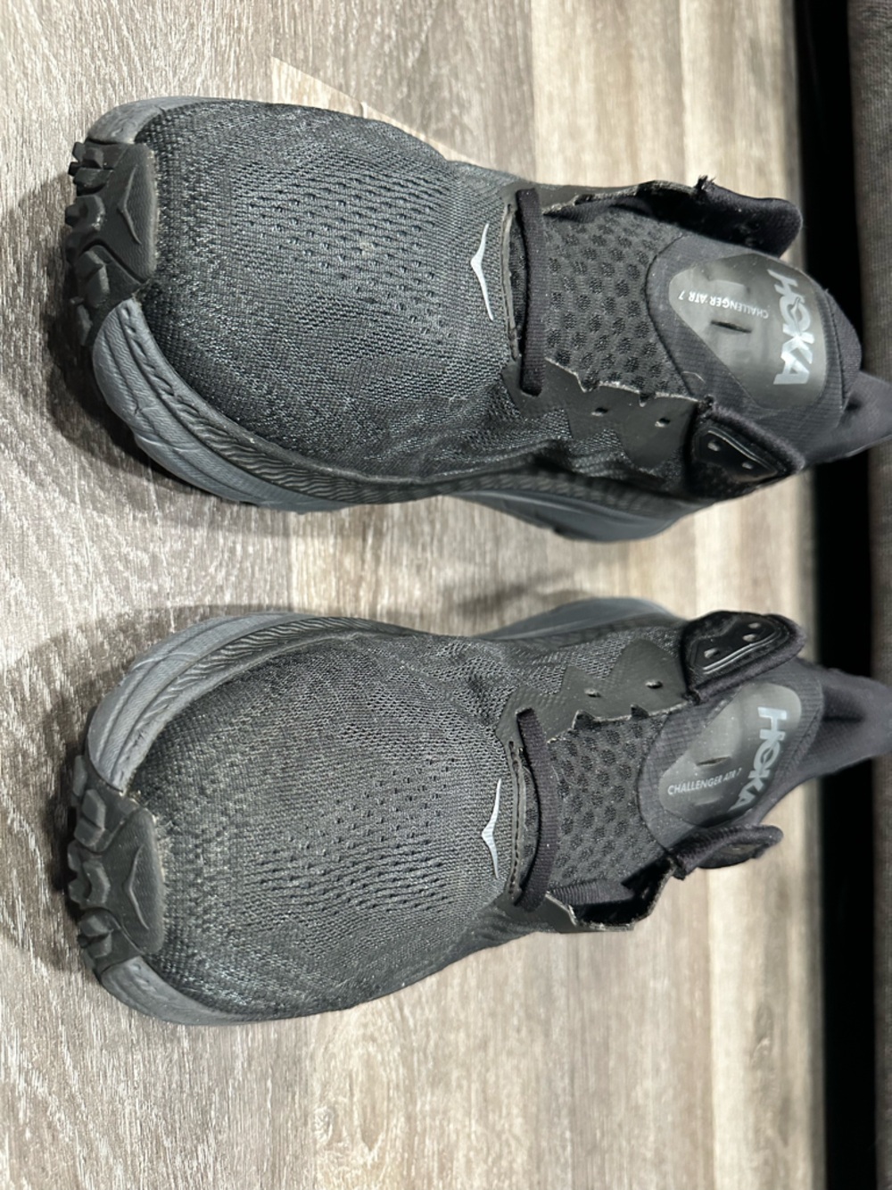 Hoka Men's Black Athletic Running Shoes - Lightweight Breathable Trainer M 12.5